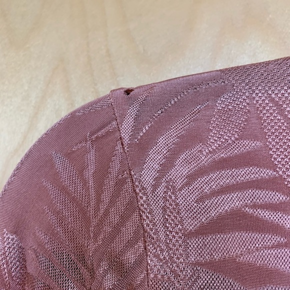 Audrey 3+1 Long Sleeve Twist Front Orange Crop Top - Picture 11 of 13